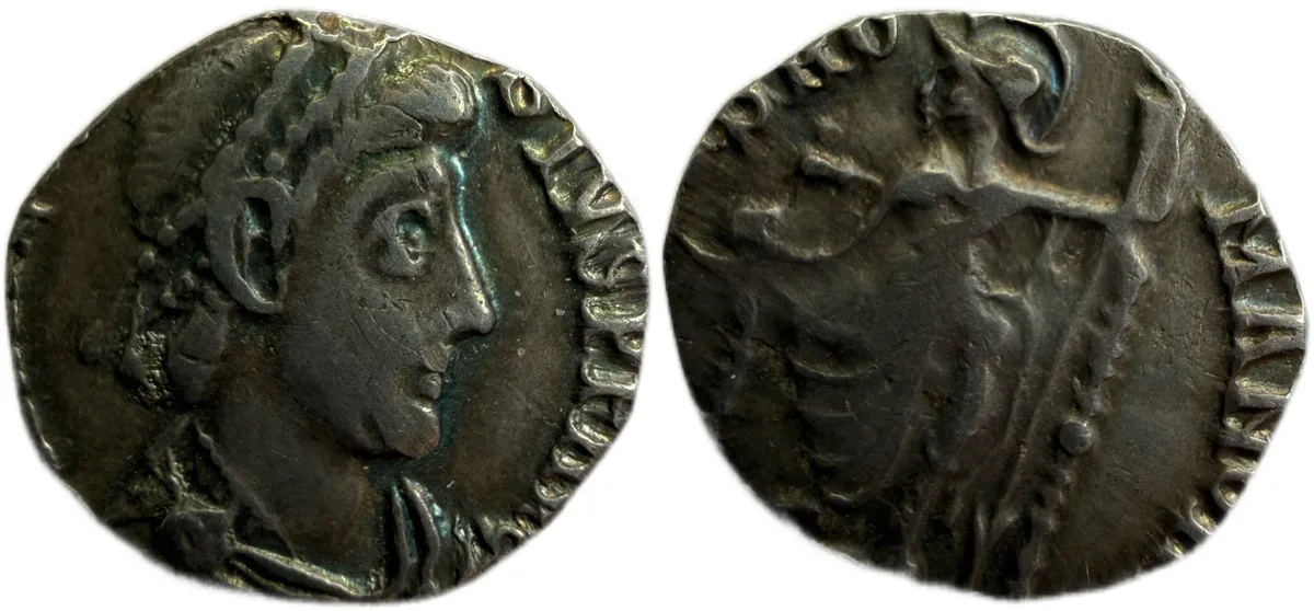 Theodosius I clipped Siliqua