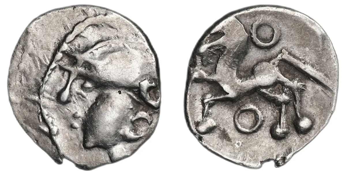 Aedui, c. 80-50 BC, AR Quinarius