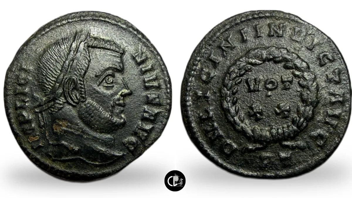 Licinius I. Follis. Ticinum mint, Struck AD 320-321 - RR