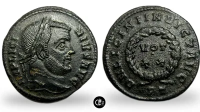 Licinius I. Follis. Ticinum mint, Struck AD 320-321 - RR