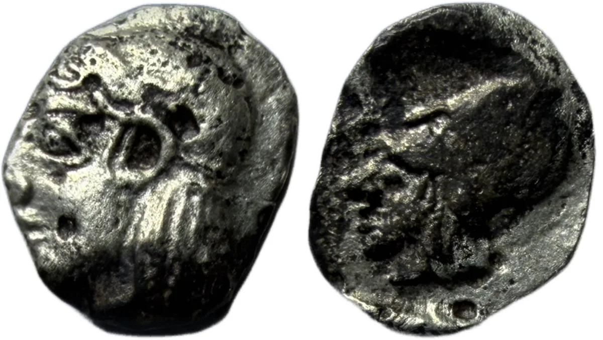 Mysia, Lampsakos(?) AR Tetartemorion. c. 500-450 BC.