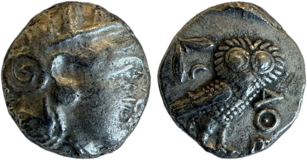Attica. Athens circa 355-294 BC. Tetradrachm AR Profile Eye