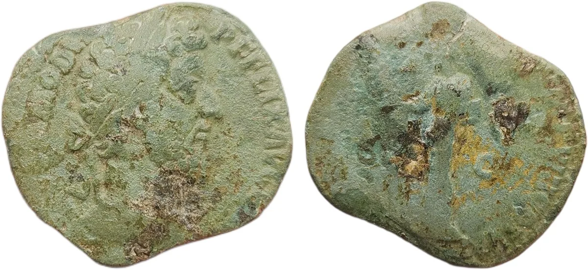 Sestertius of Commodus, nice portrait!