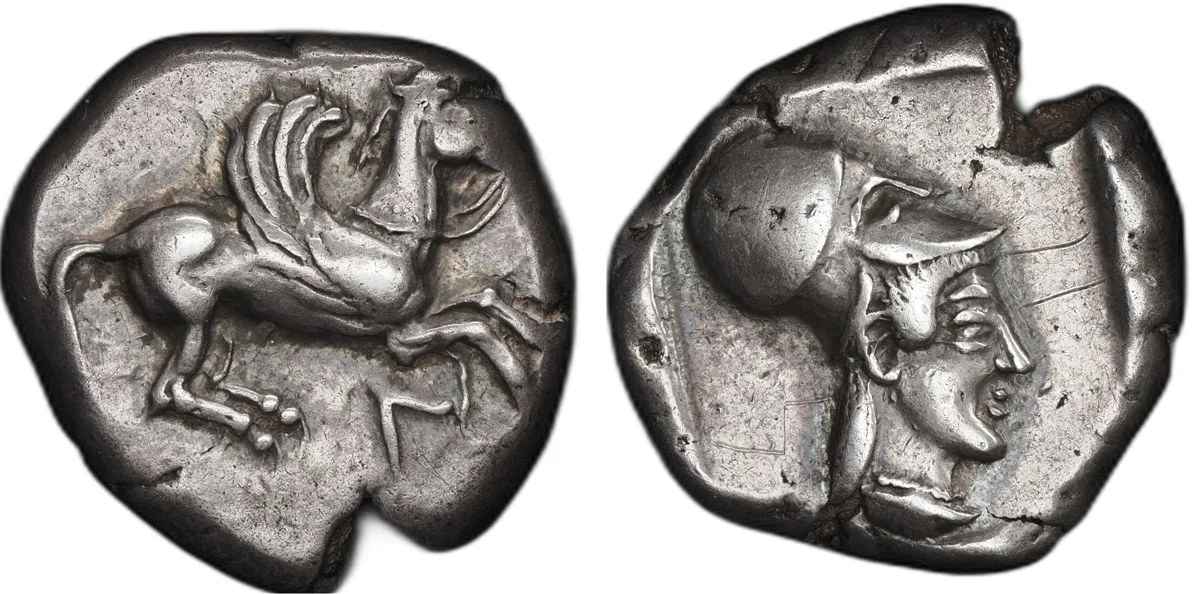 Acarnania. Leucas. Circa 470–450 BC. AR Stater