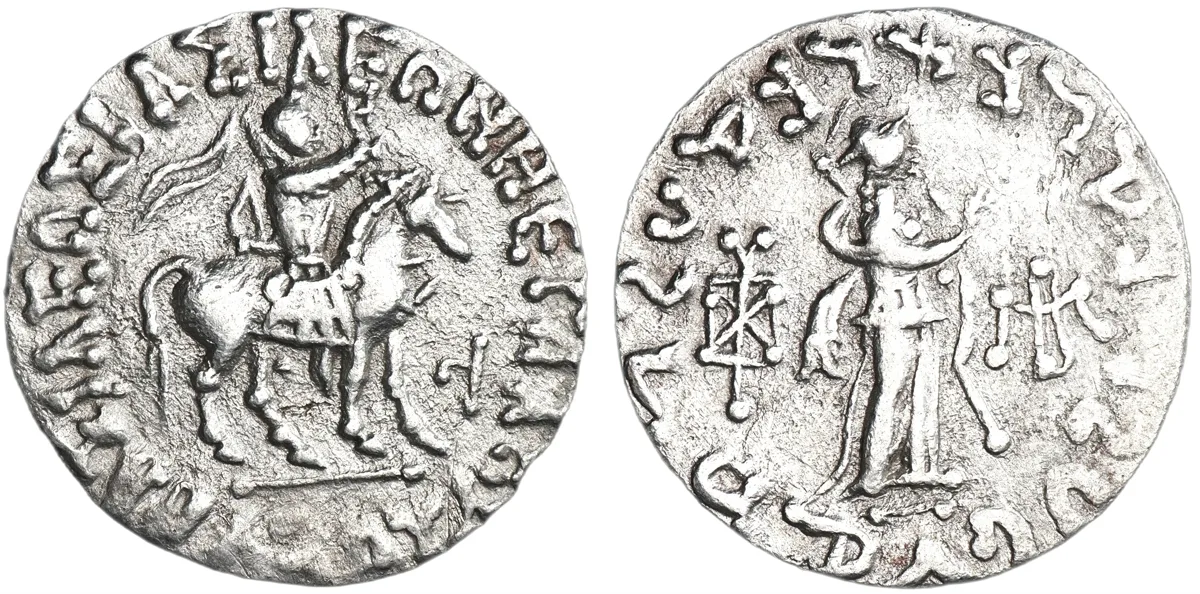 Azes II, Tetradrachm, silver, reign 35–12 BC