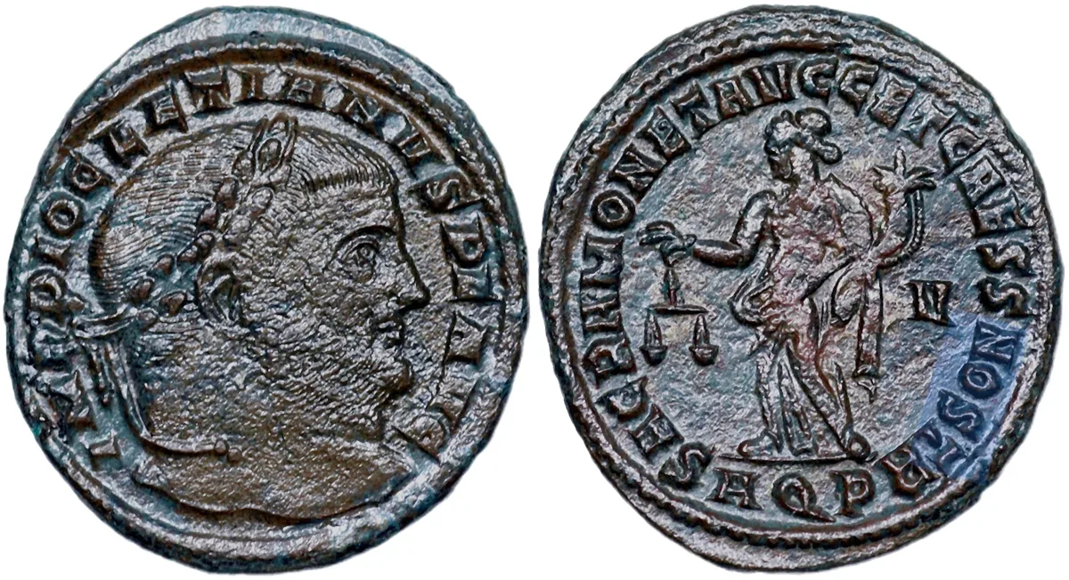Roman Imperial. Aquileia. Diocletian.