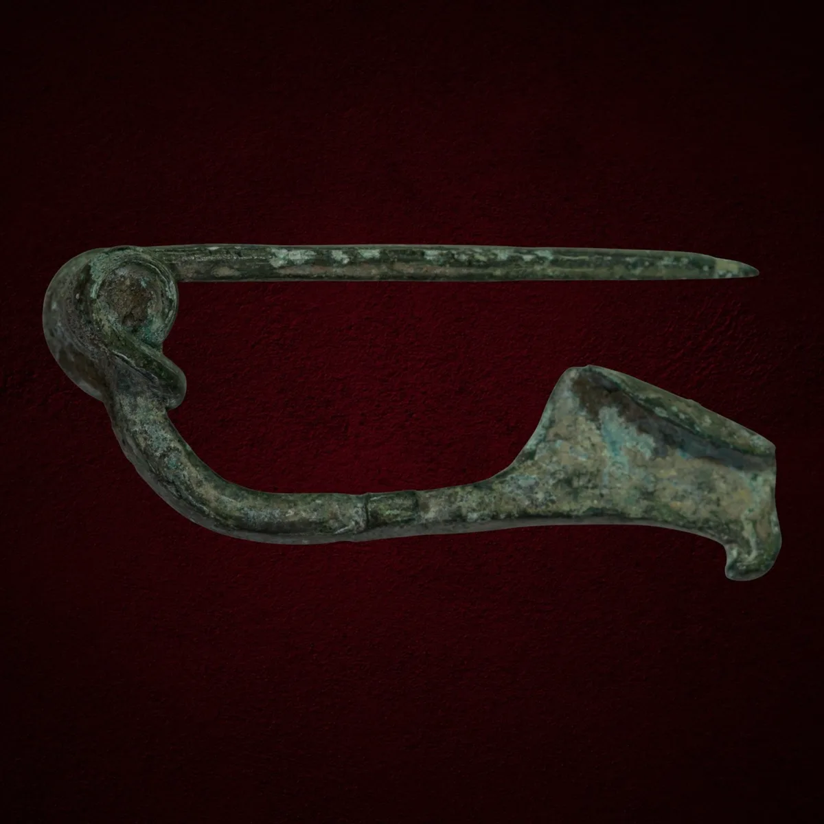 Roman Bronze Legionary Bow Fibula, 1st–2nd Century AD