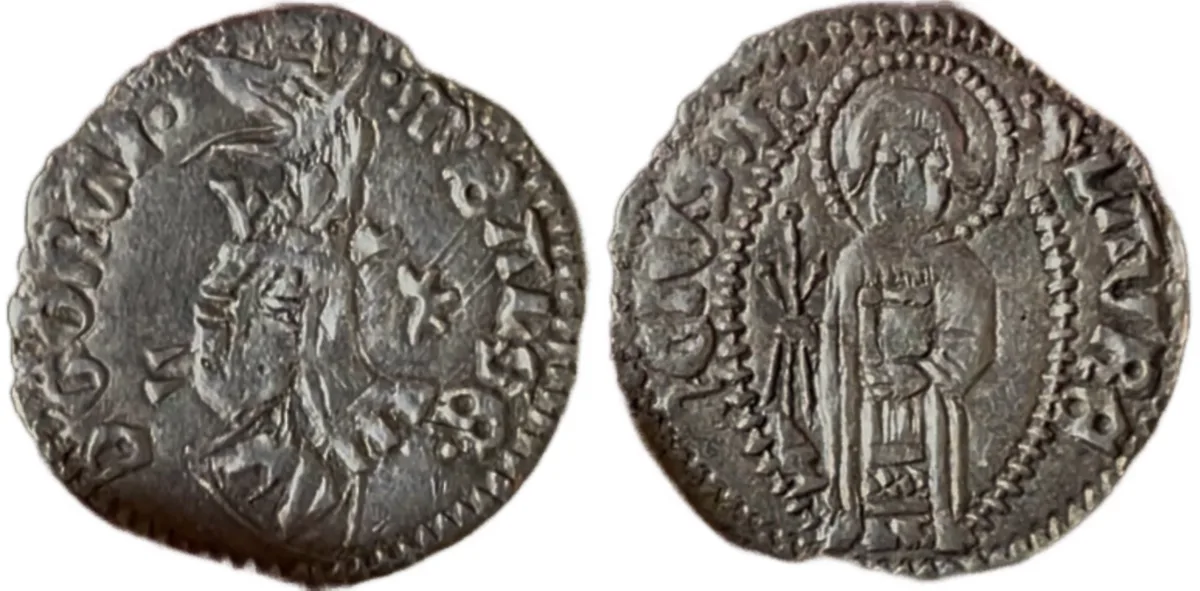 Principality of Zeta Balša rare coin 1 grosso 1403-1421