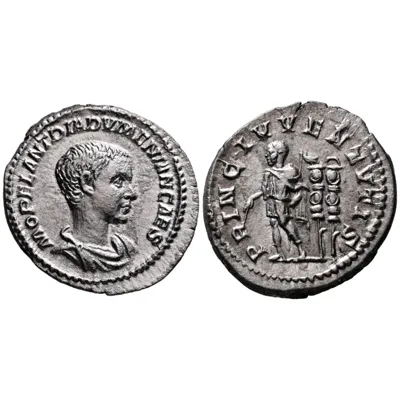 Diademenian - Denarius RARE CAESAR PRINC IVVENTVTIS! (S2649)