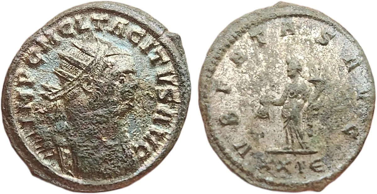 Tacitus Antoninionus Rainbow toned obverse