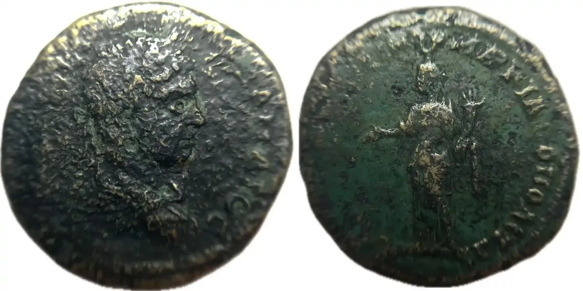 Severus Alexander AE25 of Markianopolis | Rv. Homonoia with Patera | 9.76g