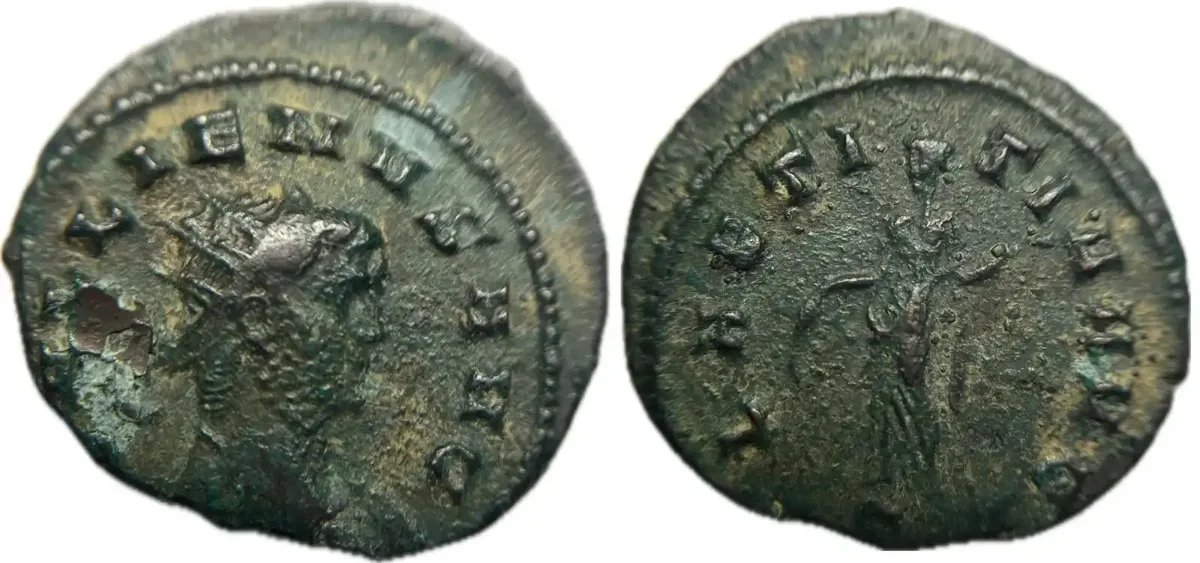 Gallienus AE Antoninianus | Rv. LAETITIA | Milan Mint | 21mm, 4.0g