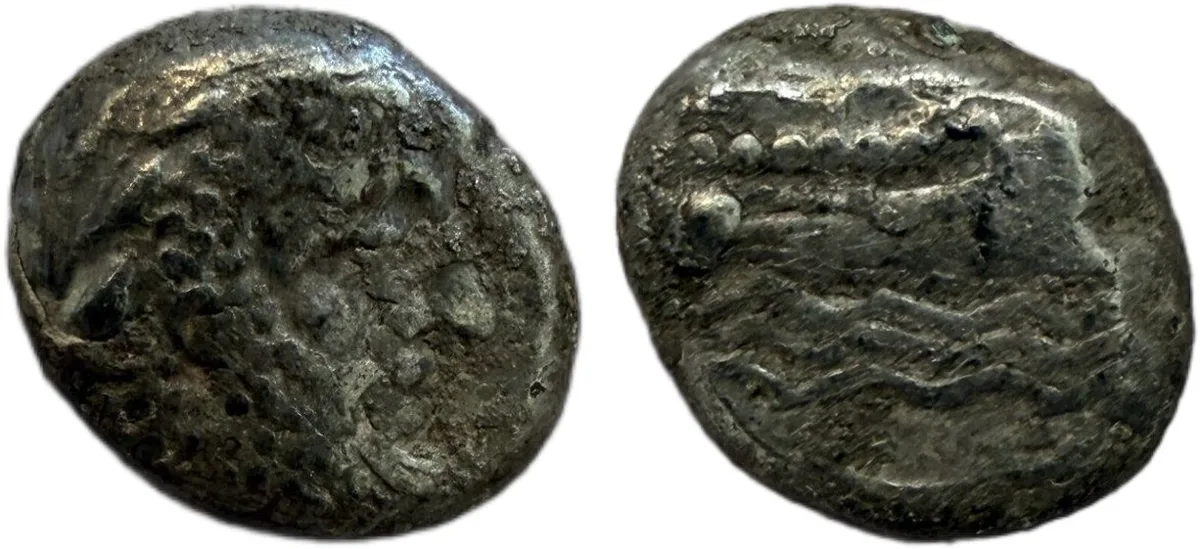 Phoenicia, Aradus Silver Tetrobol Uncertain King