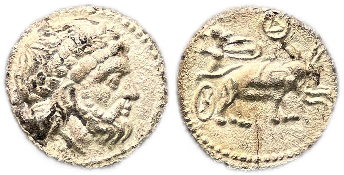 Seleucid Empire: Seleukos I Nikator. Second kingship, 312-281 BC. AR obol 0.5g