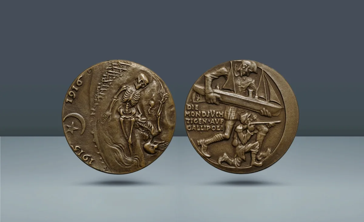 GERMANY, German Empire. Medal of Karl Goetz. Wilhelm II, 1888-1918  , 1916