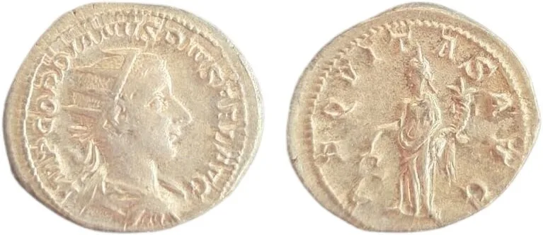 Gordian III Antoninianus, Attractive Silvering