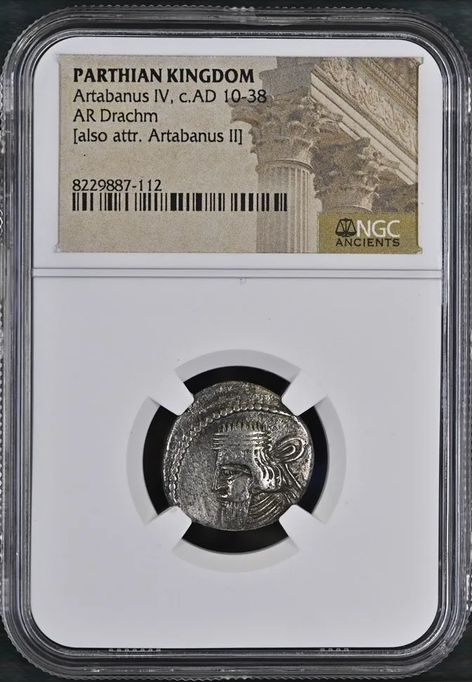Parthian Kingdom Greek Empires - Arabanus IV, AD 10-38 AR Drachm