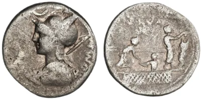 P. Nerva, 113-112 BC, Denarius