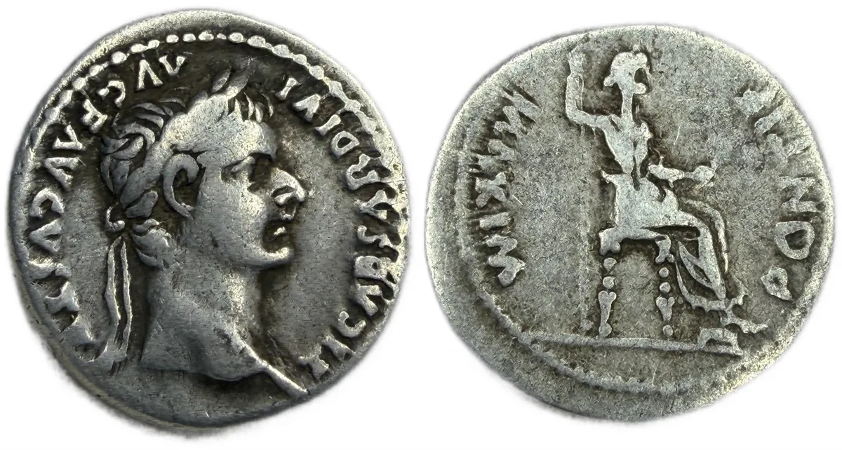 Tiberius, 14-37 Denarius Lugdunum