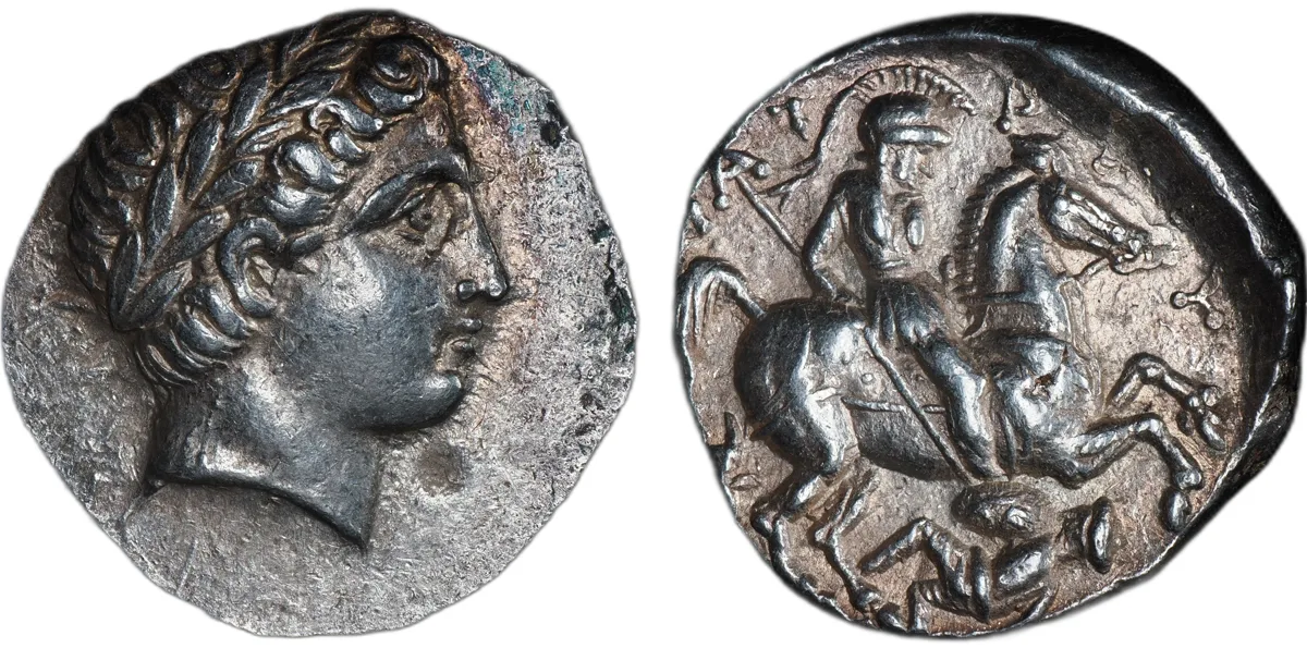 Kings of Paeonia. Patraos, circa 335–315 BC. AR Tetradrachm