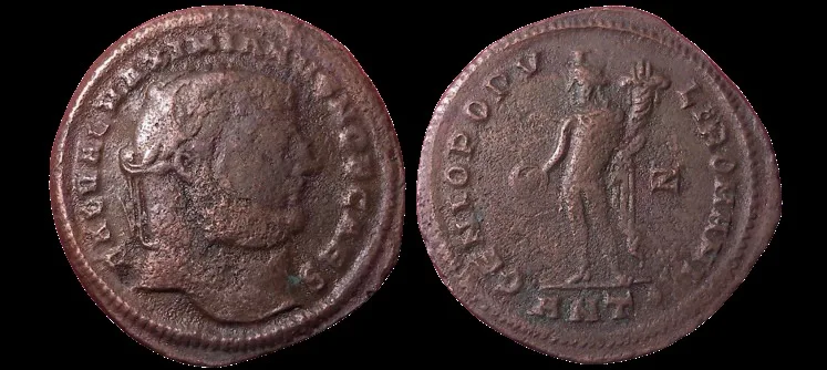 ROMAN GALERIUS CAESAR 293-305 AD (Struck 297-298 AD) AE 28mm 8.4gm large follis. Antioch mint.
