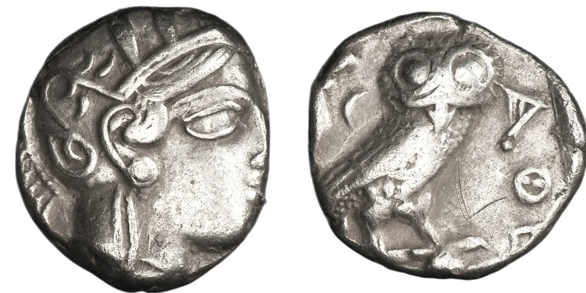 Attica, Athens, AR Tetradrachm, ca. 454-404 BC.