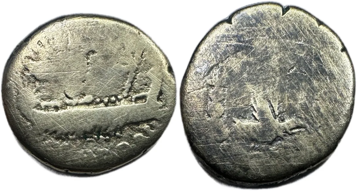 Marc Antony Legionary, Denarius, Military mint, 32-31 BC