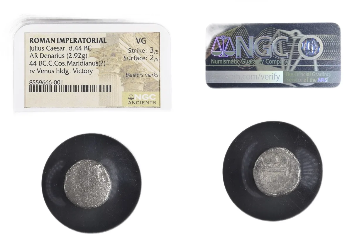 Julius Caesar, d.44 BC ROMAN IMPERATORIAL AR Denari