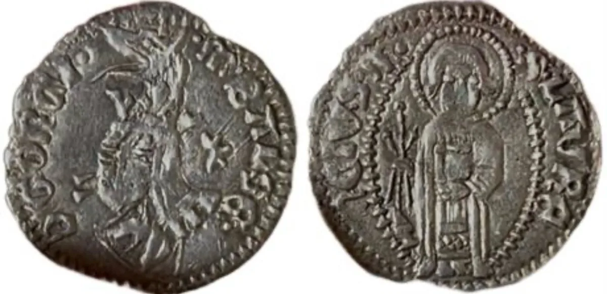 Principality of Zeta Balša rare coin 1 grosso 1403-1421