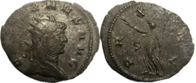 Gallienus SILVERED Antoninianus | Milan Mint | PAX AVG | 22mm, 2.8g