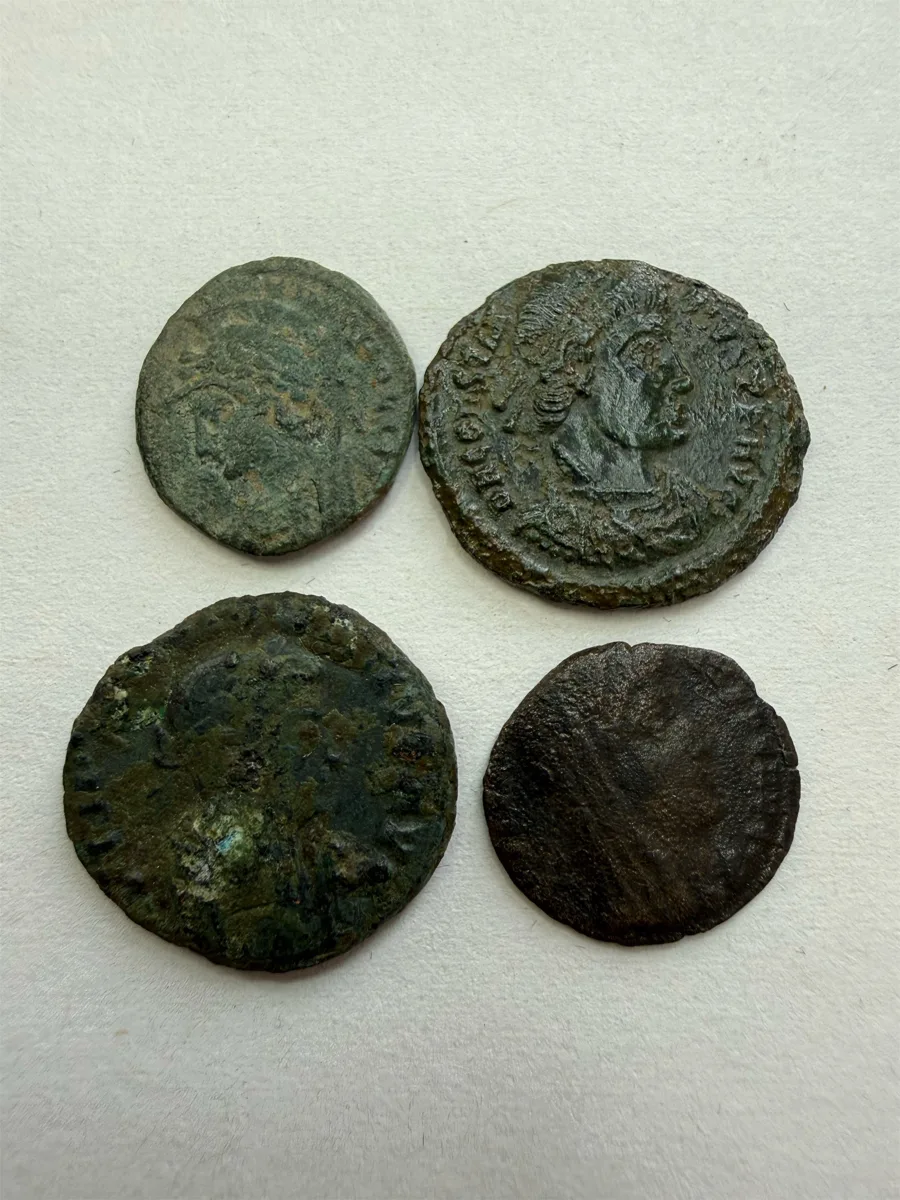 Four LRBC (Late Roman Bronze Coins)