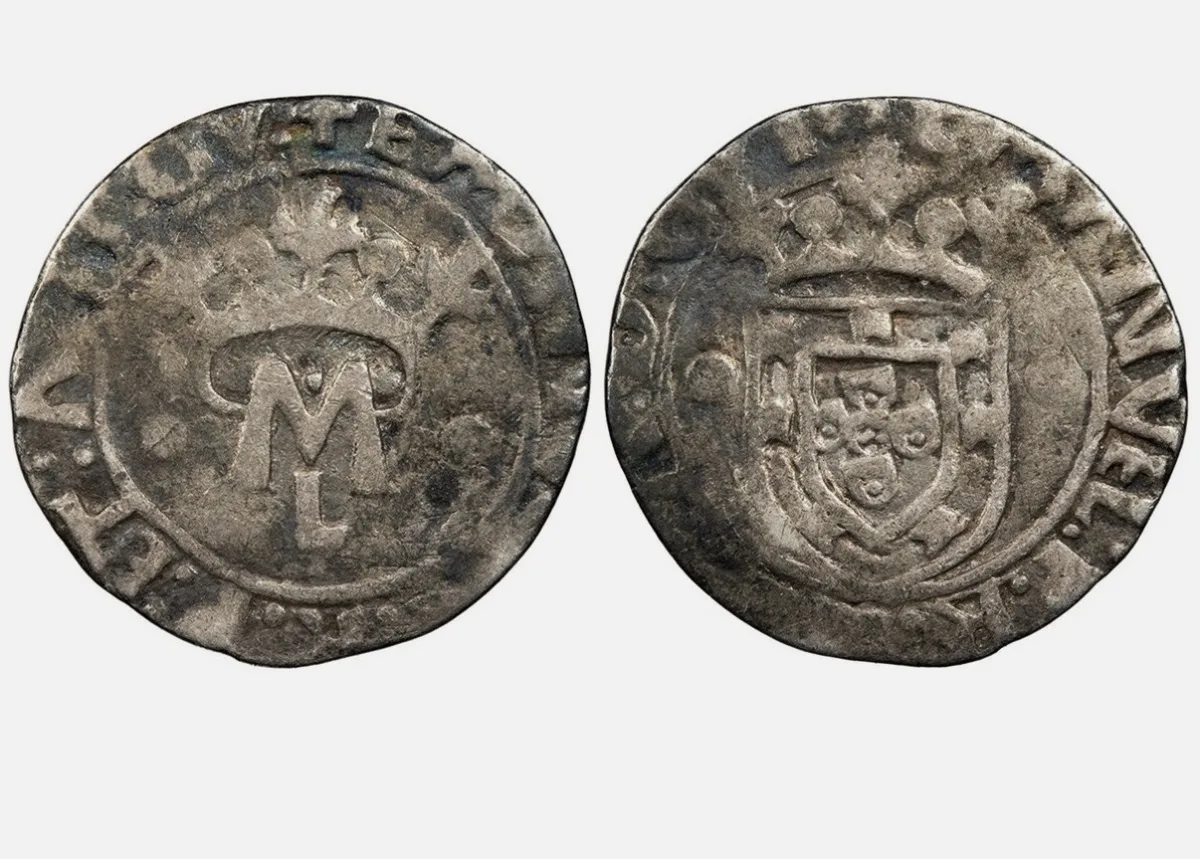 Portuguese empire, Manuel I 1495-1521 Vintem 1495-1500, 1.48g.