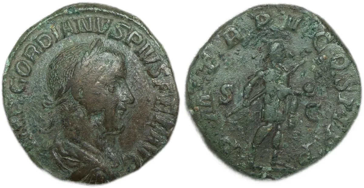 Gordian III. Bronze Sestertius, AD 241-244. Rome.