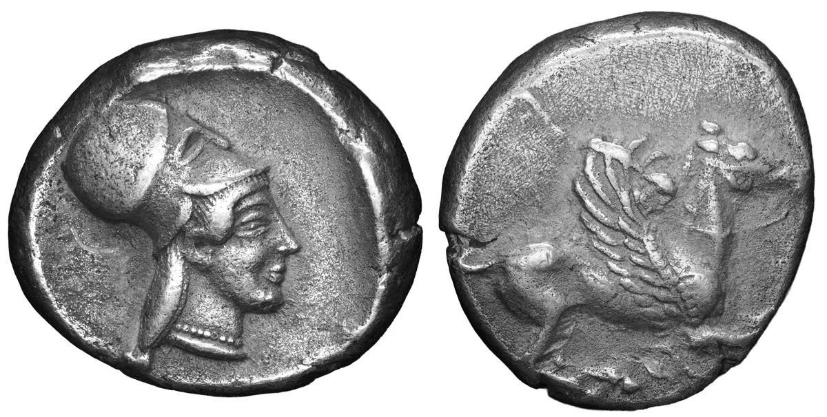 Corinth, silver stater, c. 500-430 BC.