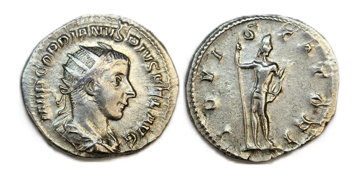Gordian III IOVI STATORI Silver Antoninianus RIC # 84