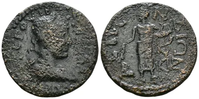 EXTREMELY RARE - Only 1 in RPC ***  Pamphylia, Aspendus AE (6.32g, 23.2mm) Trebo