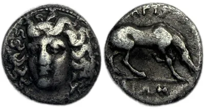 THESSALY. Larissa. Hemidrachm (Circa 356-337 BC)