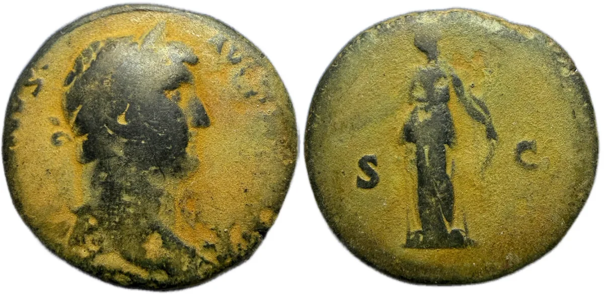 Hadrianus. 117-138 AD. AE Sestertius. Rome mint