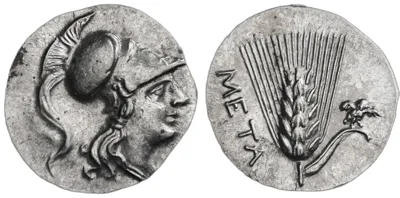 LUCANIA. Metapontion. Punic occupation, circa 215-207 BC. Half Shekel