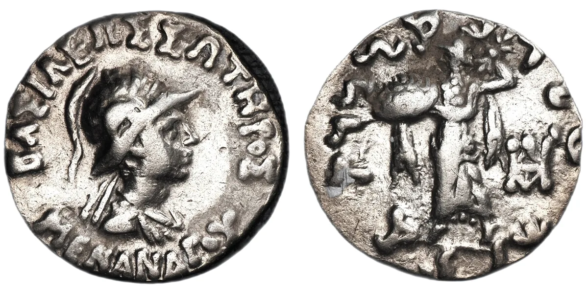 Menander I, 155-130 BC, Drachm