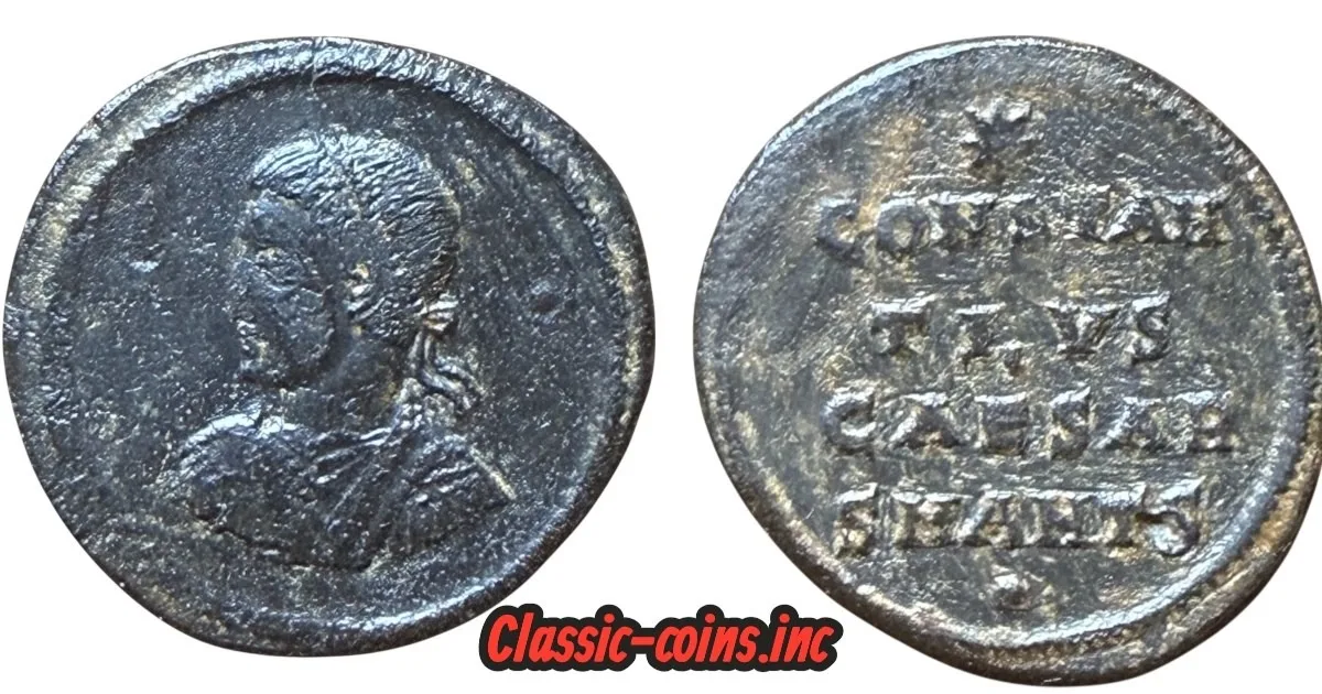 Constantius II, as Caesar. 324-337 AD. AE Follis (2.2gm, 18.5mm). Antioch mint