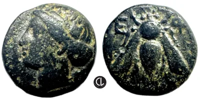 Iona, Ephesos Mint, AE Circa 375-325 BC - RR