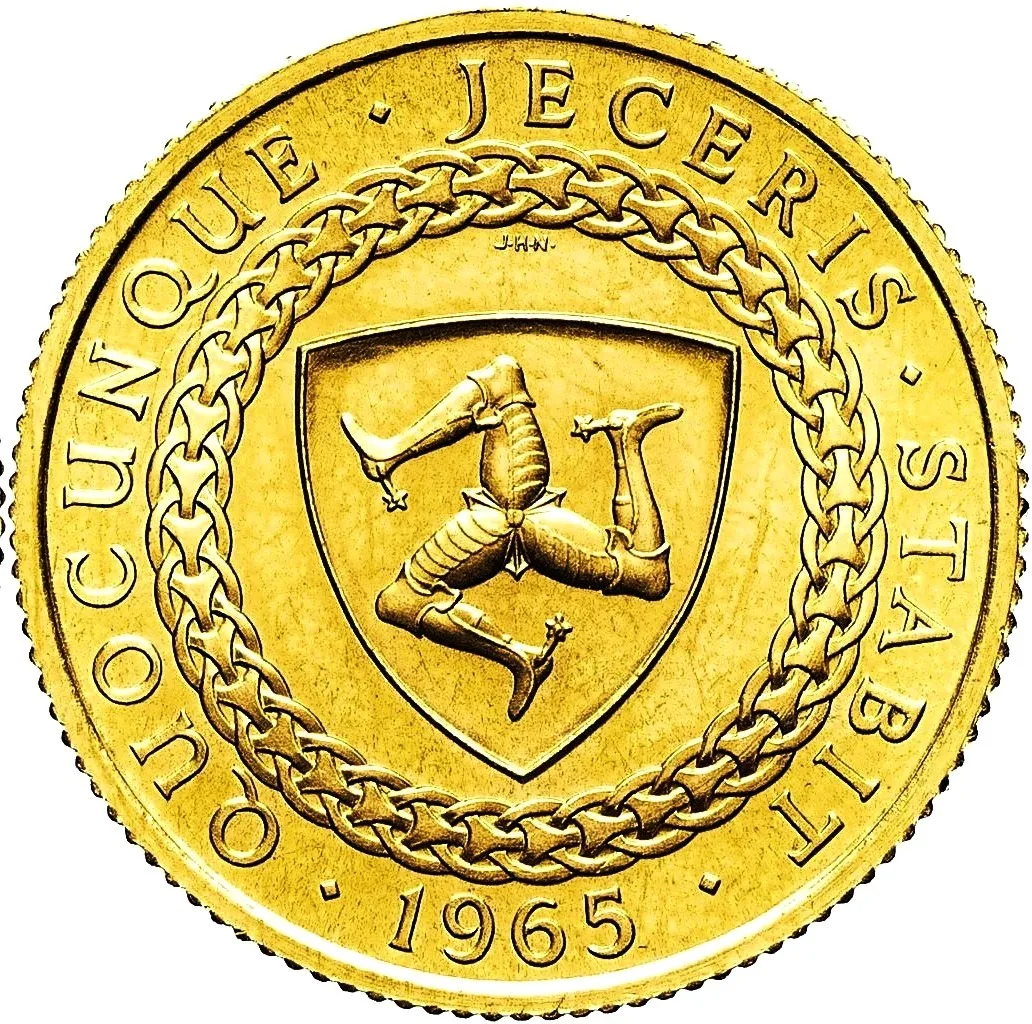 Isle of Man: 1965 Gold Sovereign Queen Elizabeth II – Rare 22ct Gold Coin
