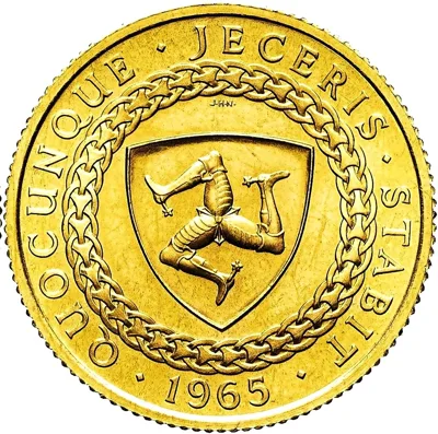 Isle of Man: 1965 Gold Sovereign Queen Elizabeth II – Rare 22ct Gold Coin