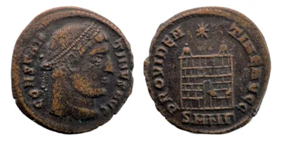 Constantine I — Follis, PROVIDENTIAE AVGG, Nicomedia
