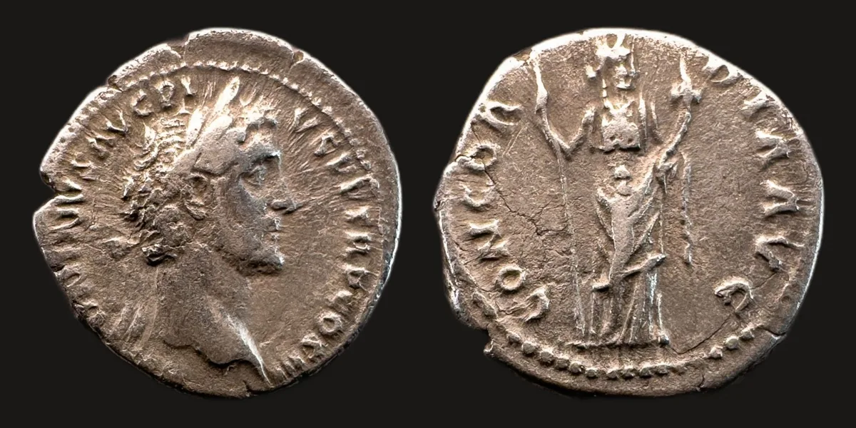 Antoninus Pius — Denarius, CONCORDIA AVG, Rome