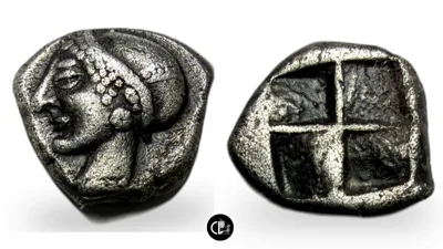 Ionia. Phokaia. AR Diobol. Circa 521-478 BC.