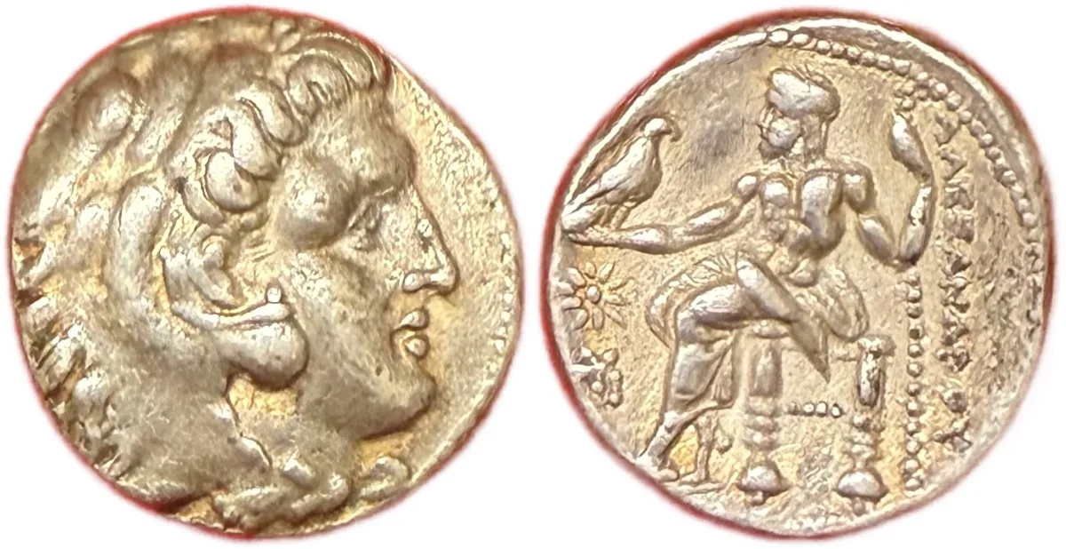Kings of Macedon, Antigonos I in the name of Alex. III. Sardes, AR Tetradrachm.