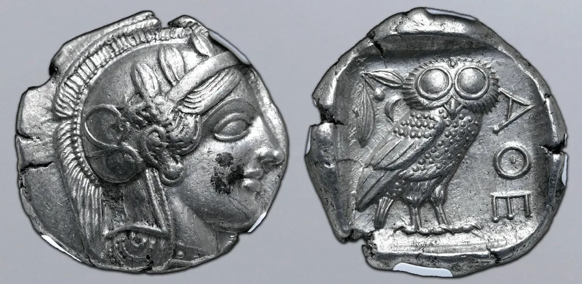 Attica, Athens, AR Tetradrachm, ca. 454-404 BC