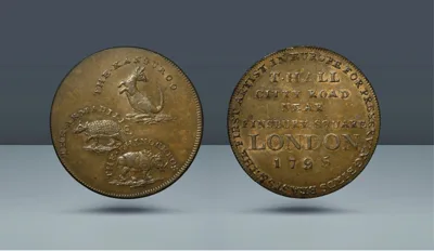 British Token. Middlesex 313. Hall's. 1795